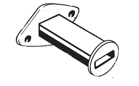 PD-55 Channel Post Adaptor 3.0-4.0 lbs/ft