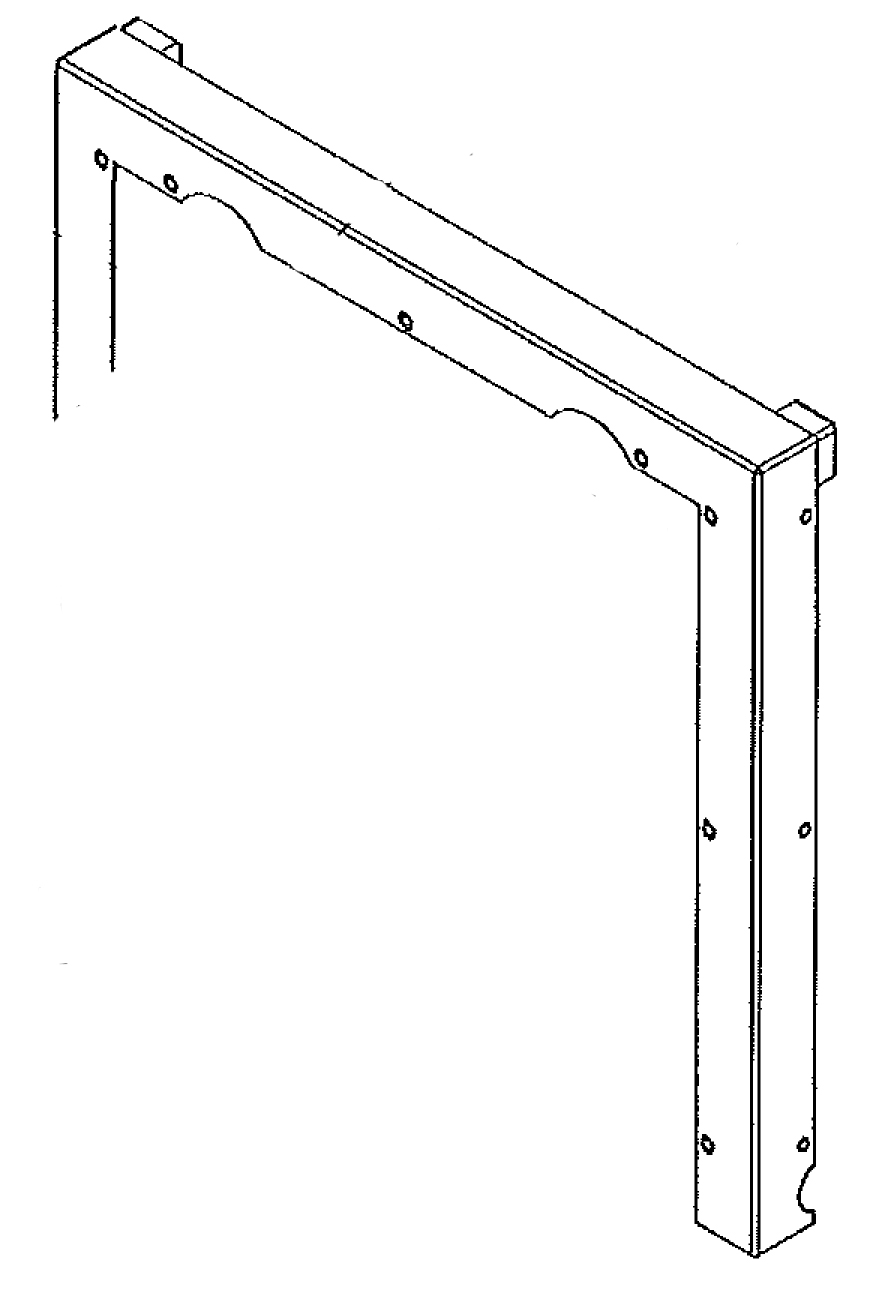 Support, Canopy Square RC40 Front & Rear